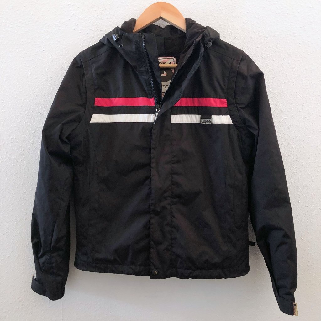 Burton Snowboard Removable Sleeves Hooded Jacket Xs Size